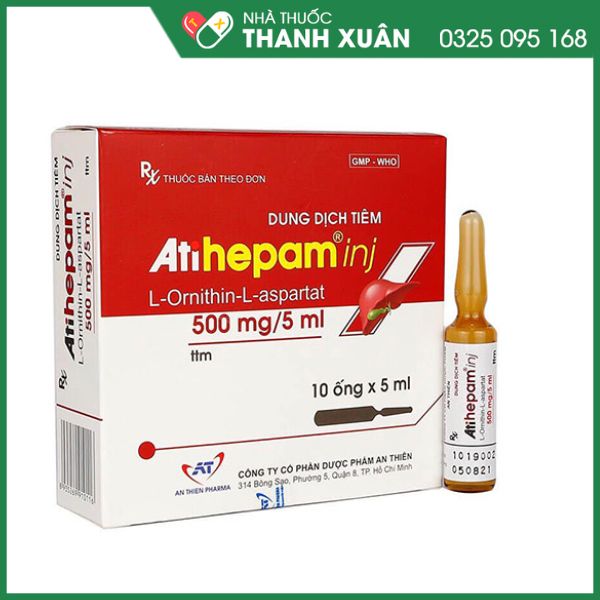 Thuốc tiêm Atihepam inj điều trị bệnh gan cấp tính hoặc mãn tính